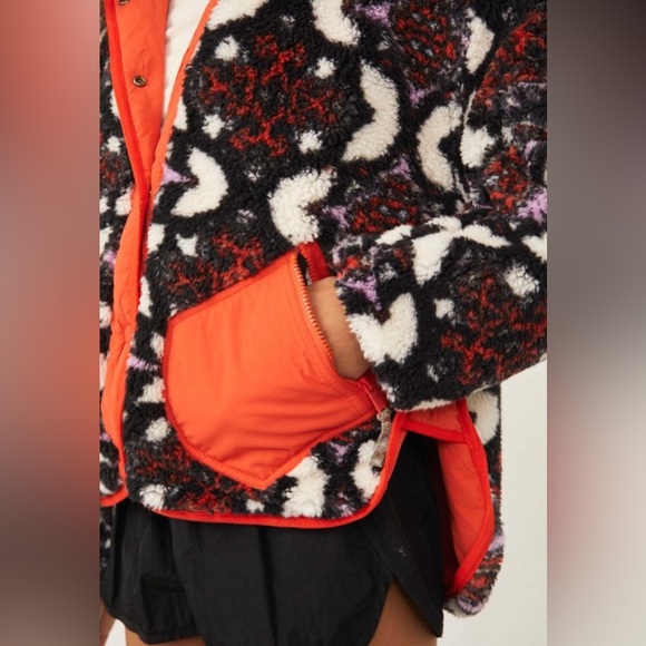 Free People Movement Jacquard Elevation Reversible Fleece Snowcap Combo Size S - Picture 4 of 8